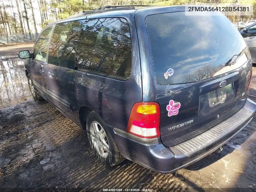 2FMDA56412BB54381 2002 Ford Windstar Sel
