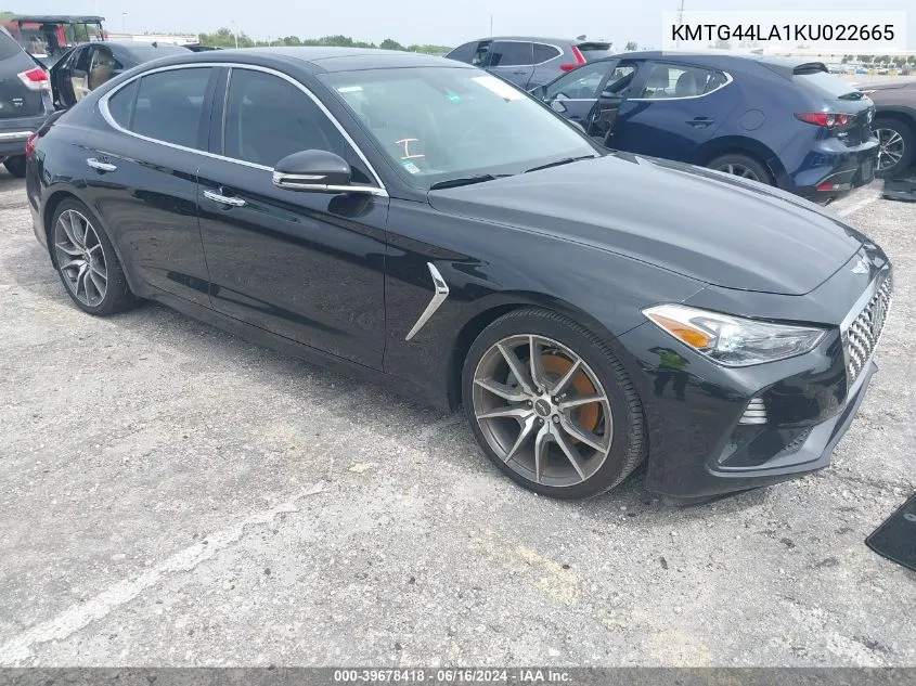 KMTG44LA1KU022665 2019 Genesis G70 2.0T Advanced