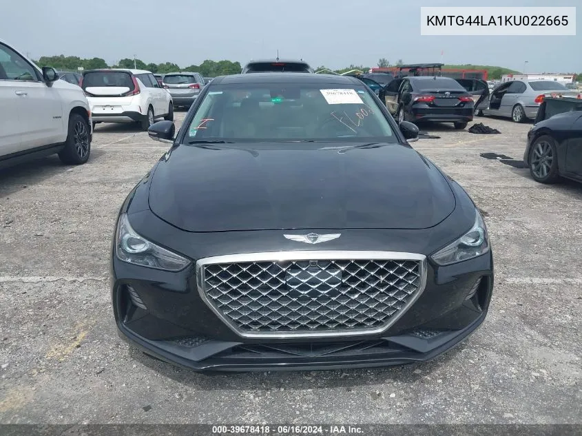 KMTG44LA1KU022665 2019 Genesis G70 2.0T Advanced