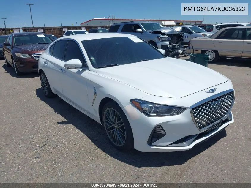 KMTG64LA7KU036323 2019 Genesis G70 Advanced