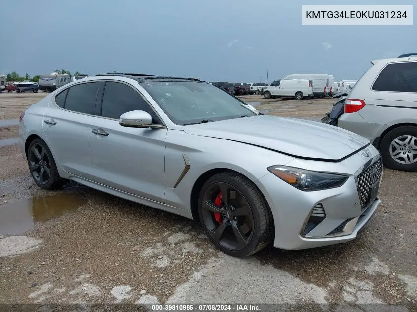 KMTG34LE0KU031234 2019 Genesis G70 3.3T Advanced