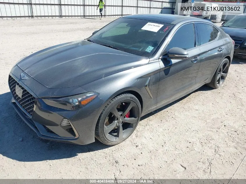 KMTG34LE1KU013602 2019 Genesis G70 3.3T Advanced