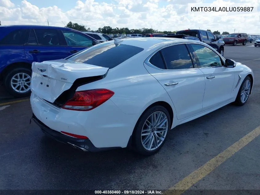 KMTG34LA0LU059887 2020 Genesis G70 2.0T Rwd