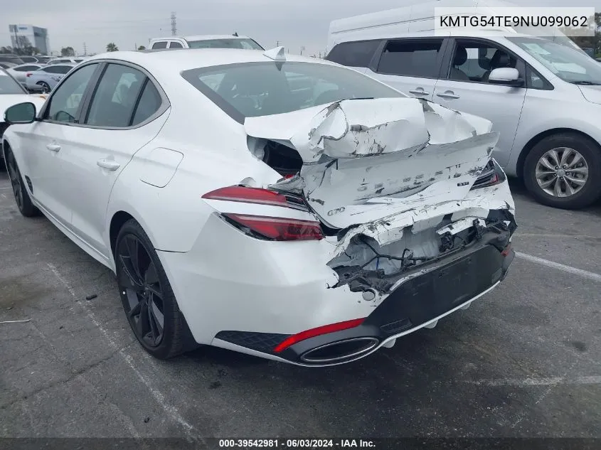 KMTG54TE9NU099062 2022 Genesis G70 3.3T Rwd