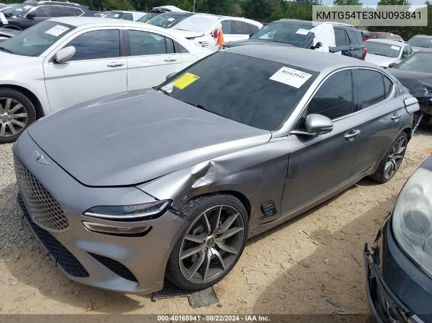 KMTG54TE3NU093841 2022 Genesis G70 3.3T Rwd