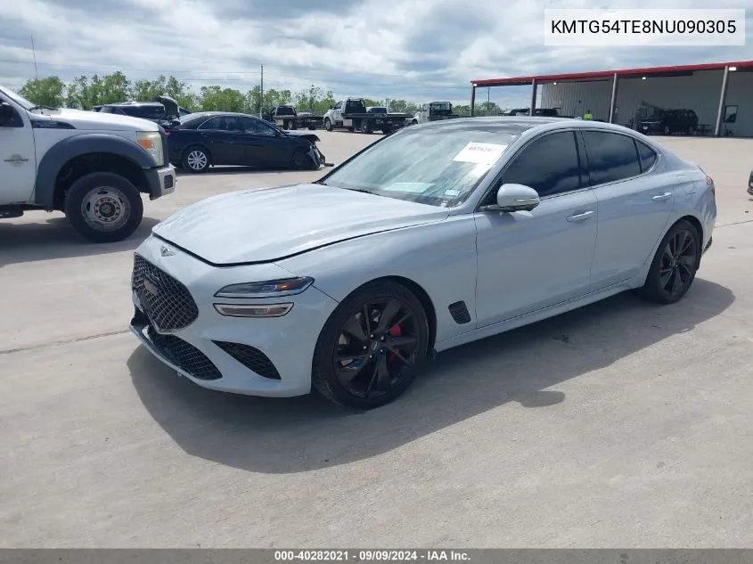 KMTG54TE8NU090305 2022 Genesis G70 3.3T Rwd