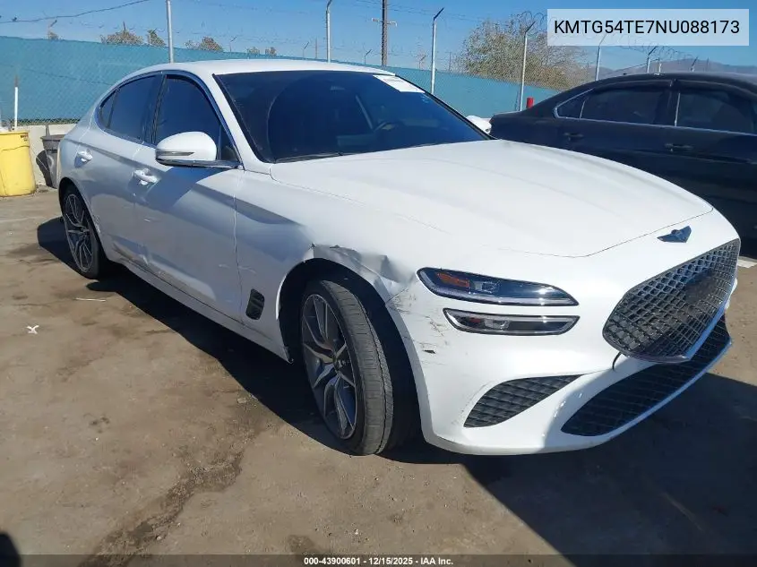 KMTG54TE7NU088173 2022 Genesis G70 3.3T Awd