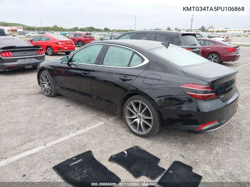 KMTG34TA5PU106868 2023 Genesis G70 2.0T Rwd