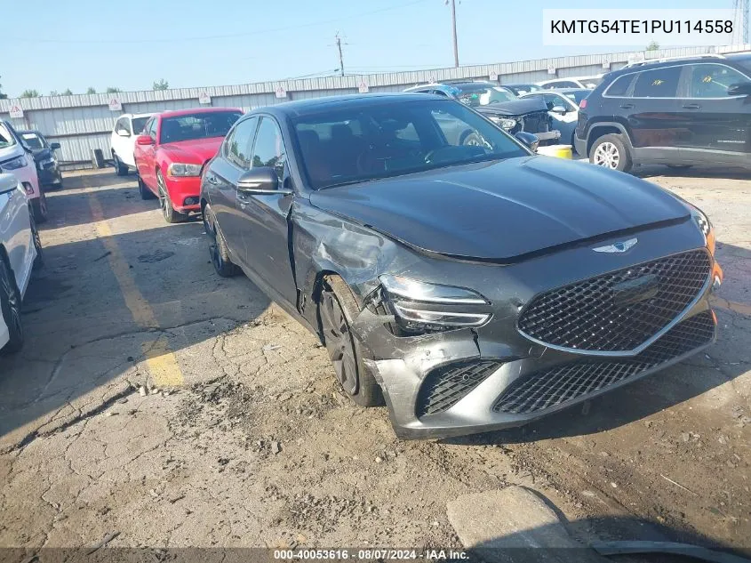 KMTG54TE1PU114558 2023 Genesis G70 3.3T Rwd