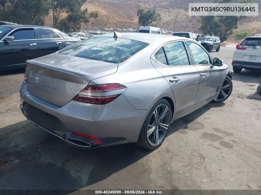 KMTG34SC9RU136445 2024 Genesis G70 2.5T Rwd