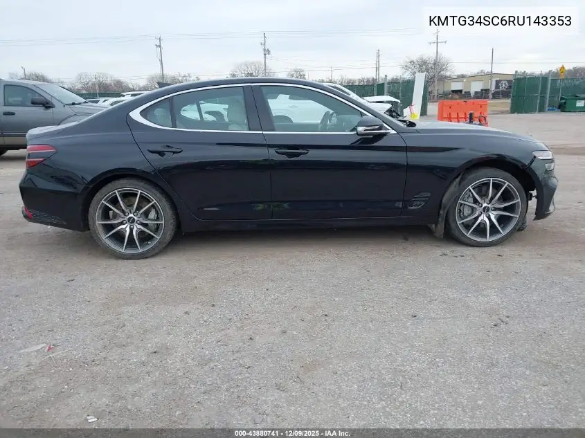 KMTG34SC6RU143353 2024 Genesis G70 2.5T Awd