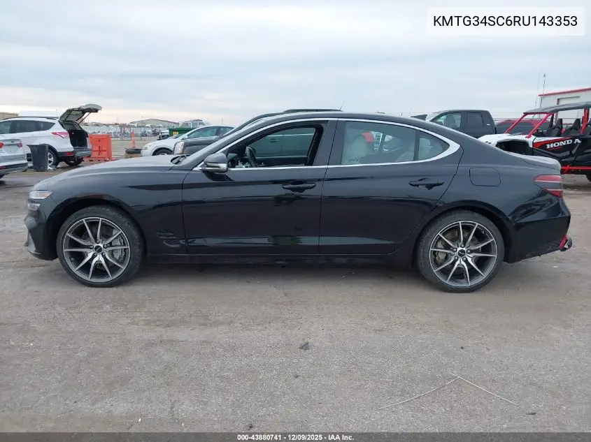 KMTG34SC6RU143353 2024 Genesis G70 2.5T Awd