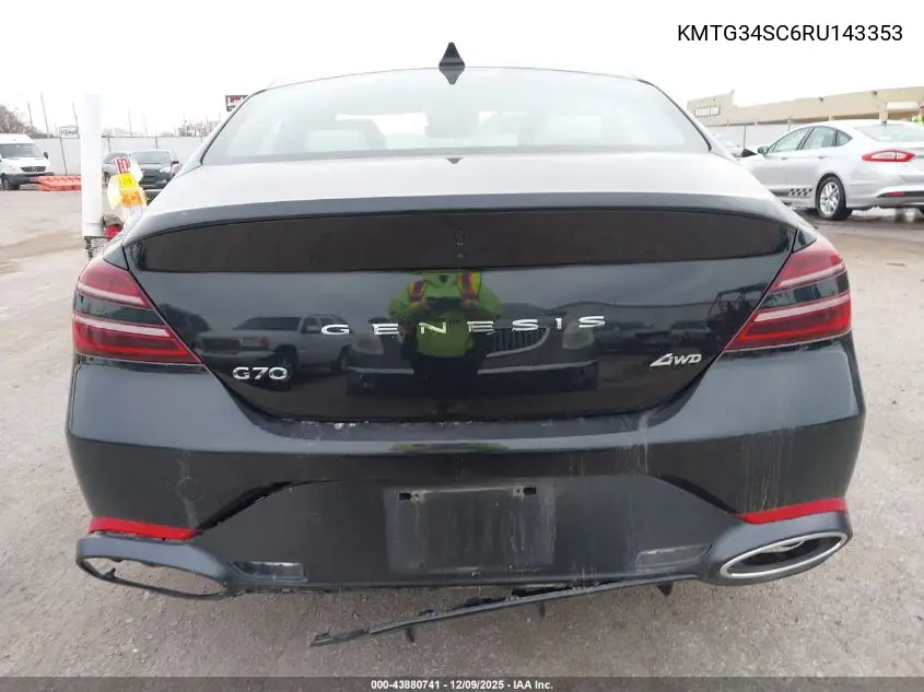 KMTG34SC6RU143353 2024 Genesis G70 2.5T Awd