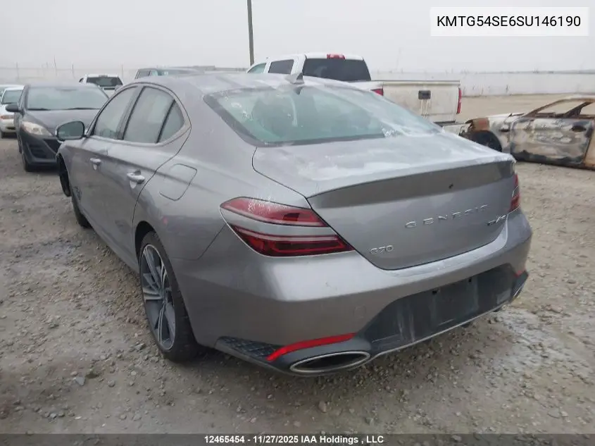 KMTG54SE6SU146190 2025 Genesis G70 3.3T Sport Awd
