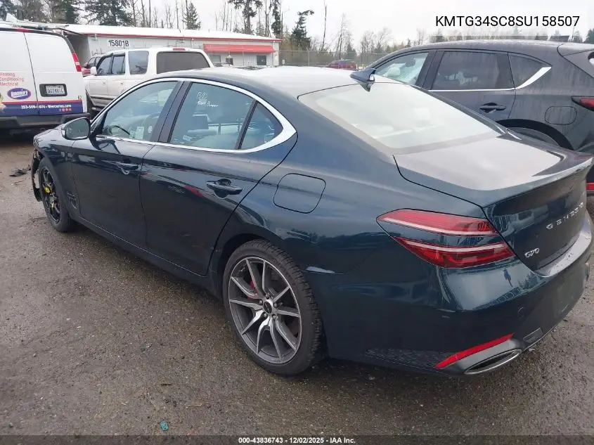KMTG34SC8SU158507 2025 Genesis G70 2.5T Rwd