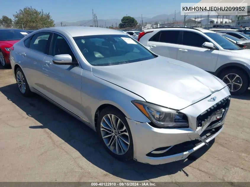 KMHGN4JE0HU209952 2017 Genesis G80 3.8