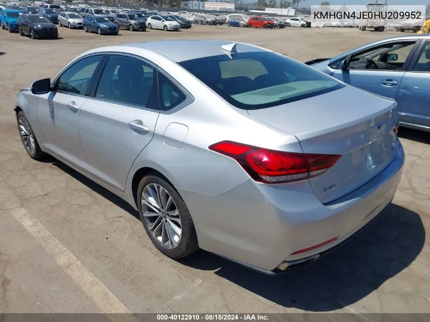 KMHGN4JE0HU209952 2017 Genesis G80 3.8