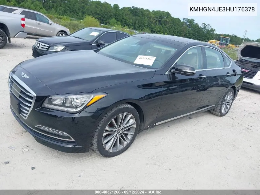 KMHGN4JE3HU176378 2017 Genesis G80 3.8