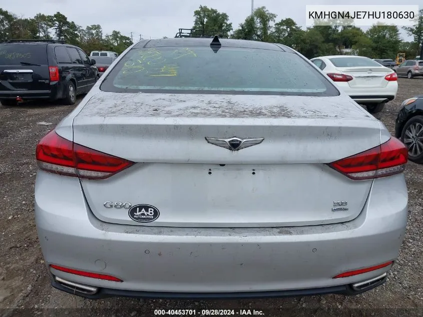 KMHGN4JE7HU180630 2017 Genesis G80 3.8