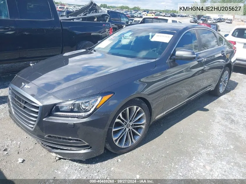 KMHGN4JE2HU205627 2017 Genesis G80 3.8