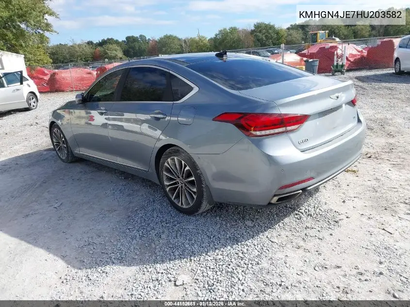 KMHGN4JE7HU203582 2017 Genesis G80 3.8