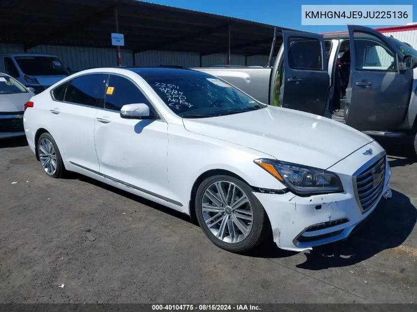 KMHGN4JE9JU225136 2018 Genesis G80 3.8