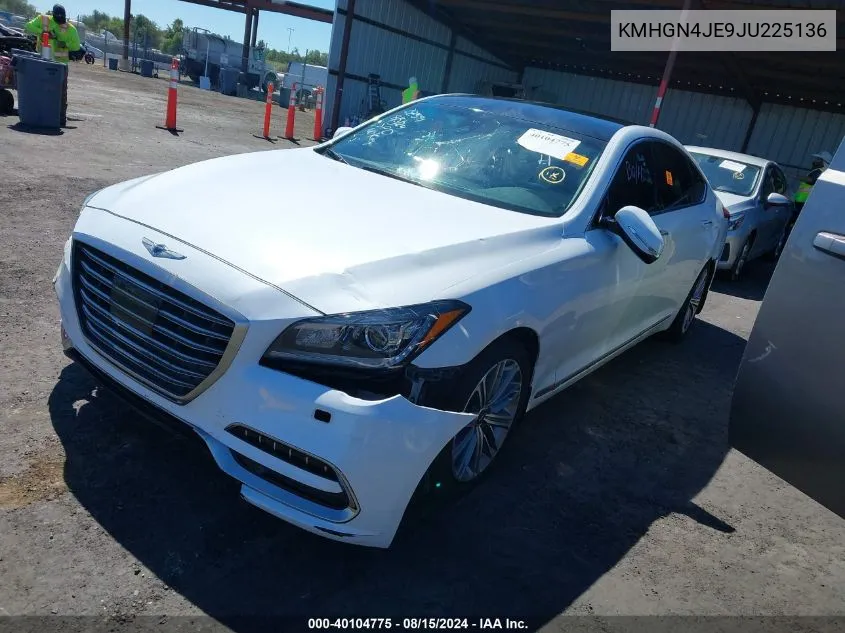 KMHGN4JE9JU225136 2018 Genesis G80 3.8