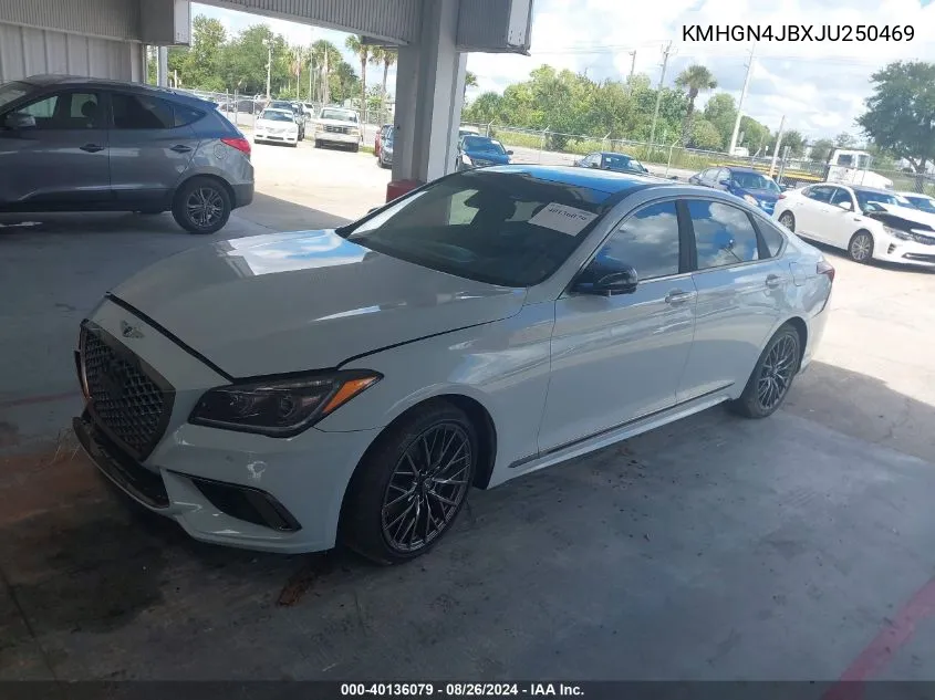 KMHGN4JBXJU250469 2018 Genesis G80 3.3T Sport