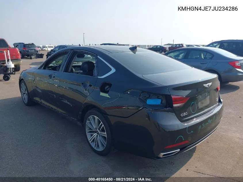 KMHGN4JE7JU234286 2018 Genesis G80 Premium/Ultimate