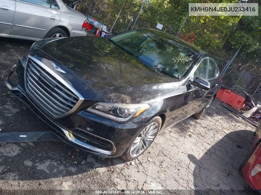 KMHGN4JE0JU233416 2018 Genesis G80 Premium/Ultimate