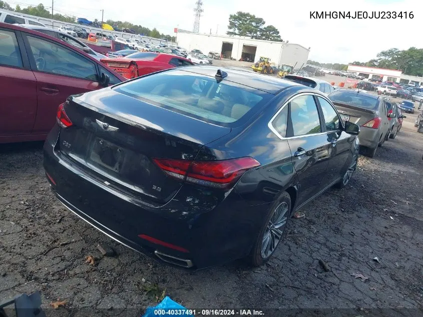 KMHGN4JE0JU233416 2018 Genesis G80 Premium/Ultimate