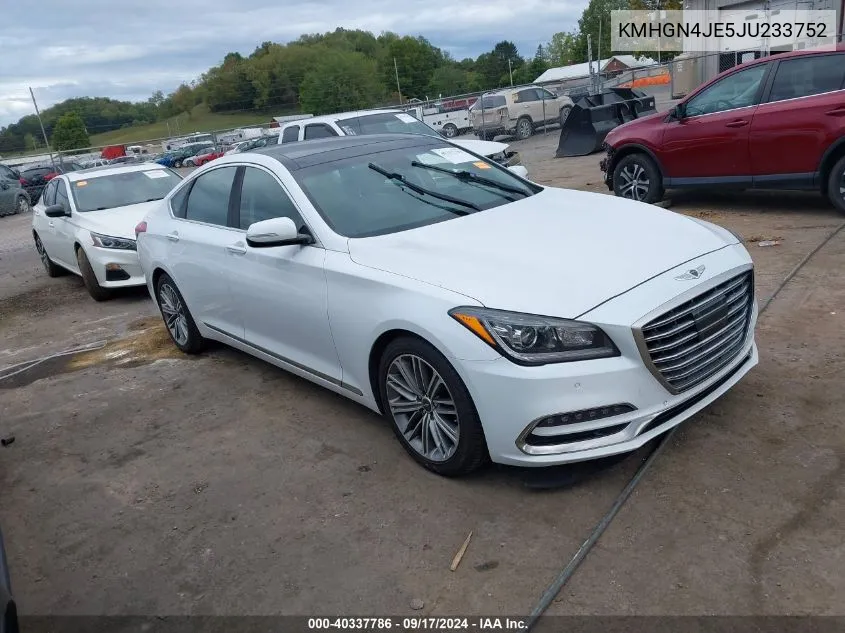 KMHGN4JE5JU233752 2018 Genesis G80 3.8