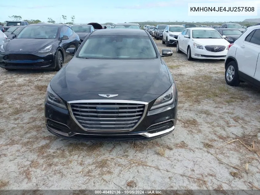 KMHGN4JE4JU257508 2018 Genesis G80 Premium/Ultimate