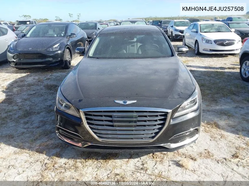 KMHGN4JE4JU257508 2018 Genesis G80 Premium/Ultimate