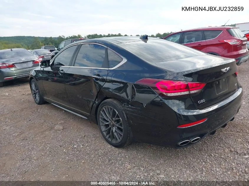 KMHGN4JBXJU232859 2018 Genesis G80 3.3T Sport