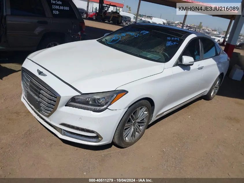 KMHGN4JE3JU216089 2018 Genesis G80 3.8