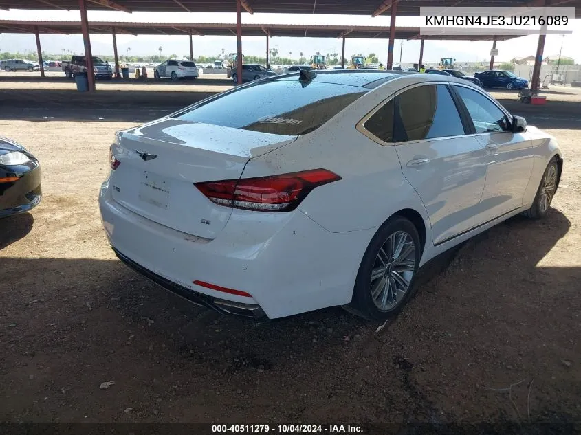 KMHGN4JE3JU216089 2018 Genesis G80 3.8