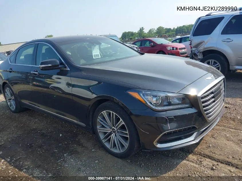 KMHGN4JE2KU289990 2019 Genesis G80 3.8