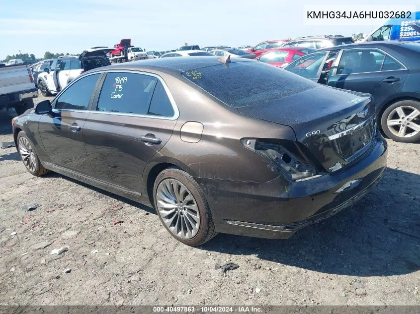 KMHG34JA6HU032682 2017 Genesis G90 3.3T Premium