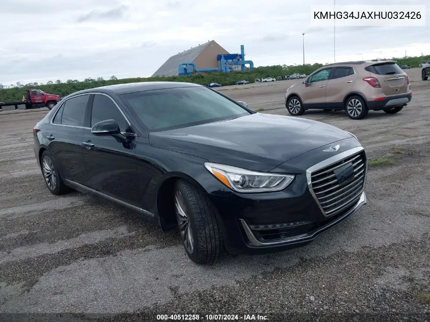 KMHG34JAXHU032426 2017 Genesis G90 3.3T Premium