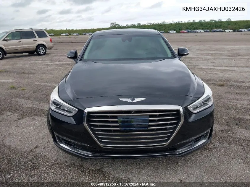 KMHG34JAXHU032426 2017 Genesis G90 3.3T Premium