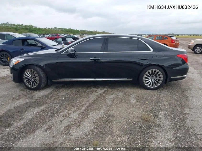 KMHG34JAXHU032426 2017 Genesis G90 3.3T Premium