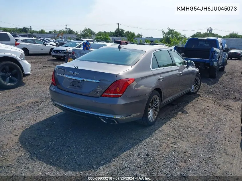 KMHG54JH6JU045073 2018 Genesis G90 5.0 Ultimate