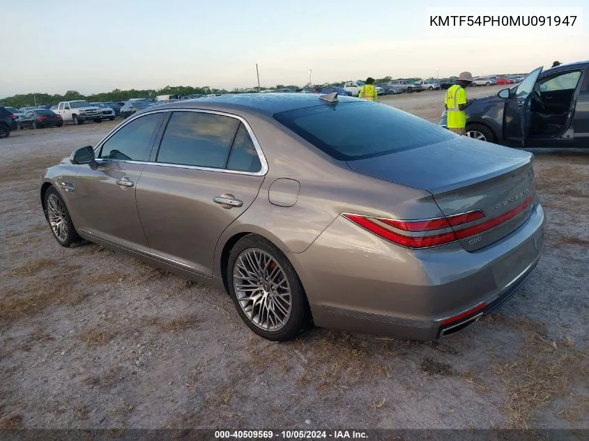 KMTF54PH0MU091947 2021 Genesis G90 Ultimate