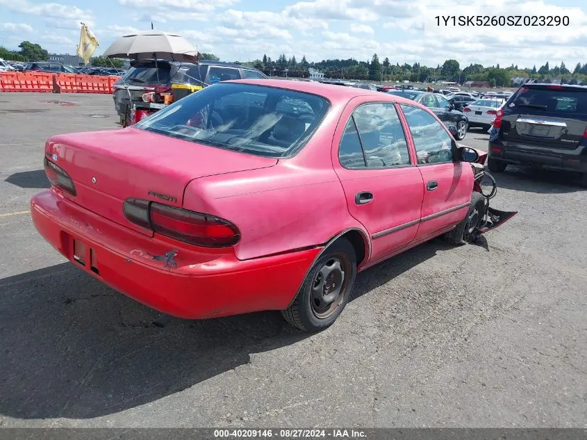 1Y1SK5260SZ023290 1995 Geo Prizm Lsi