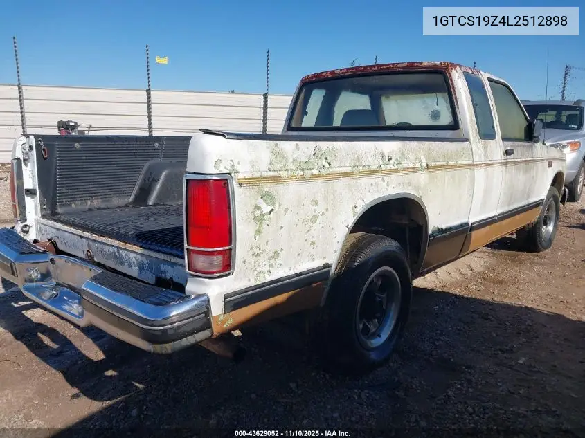 1GTCS19Z4L2512898 1990 GMC S Truck S15