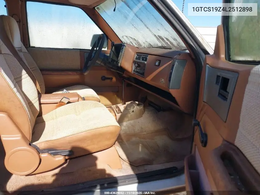 1GTCS19Z4L2512898 1990 GMC S Truck S15