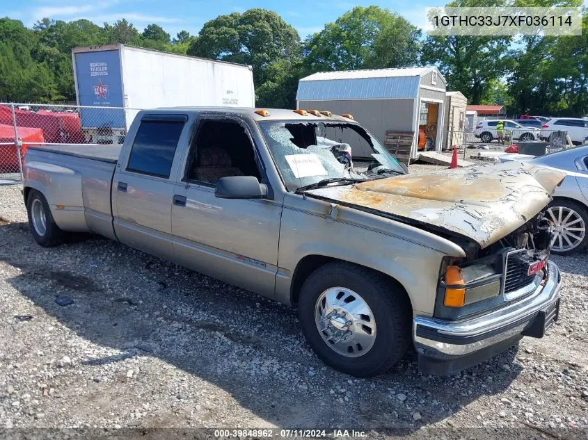 1GTHC33J7XF036114 1999 GMC Sierra 3500 Hd Sl