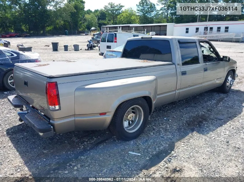 1GTHC33J7XF036114 1999 GMC Sierra 3500 Hd Sl