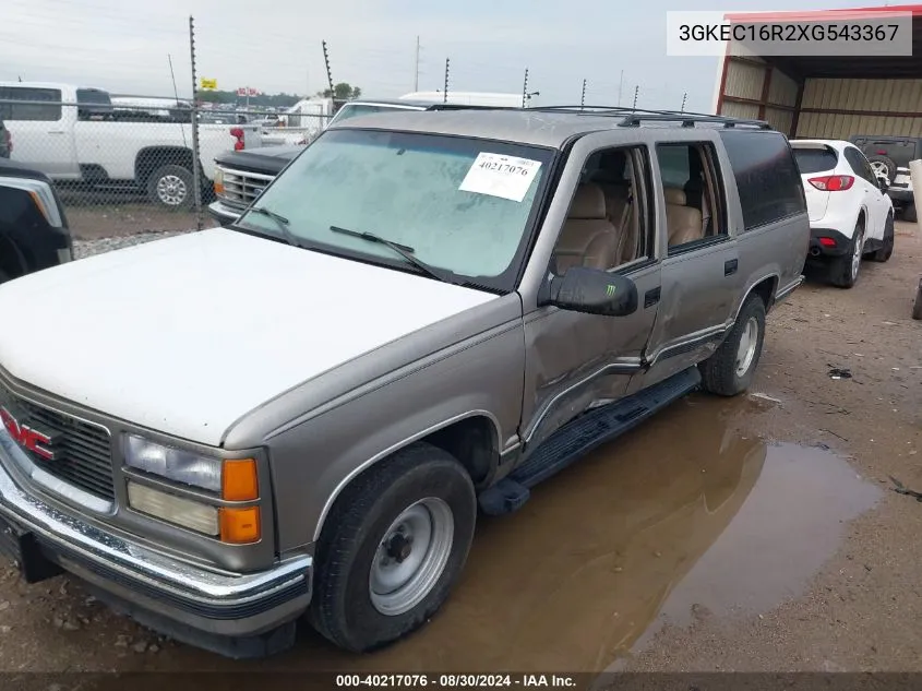 3GKEC16R2XG543367 1999 GMC Suburban 1500 Sl